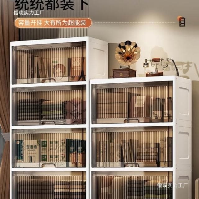 翻蓋收納櫃子兒童衣櫃家用客廳鬥櫃嬰兒寶寶零食置物櫃飄窗儲物櫃