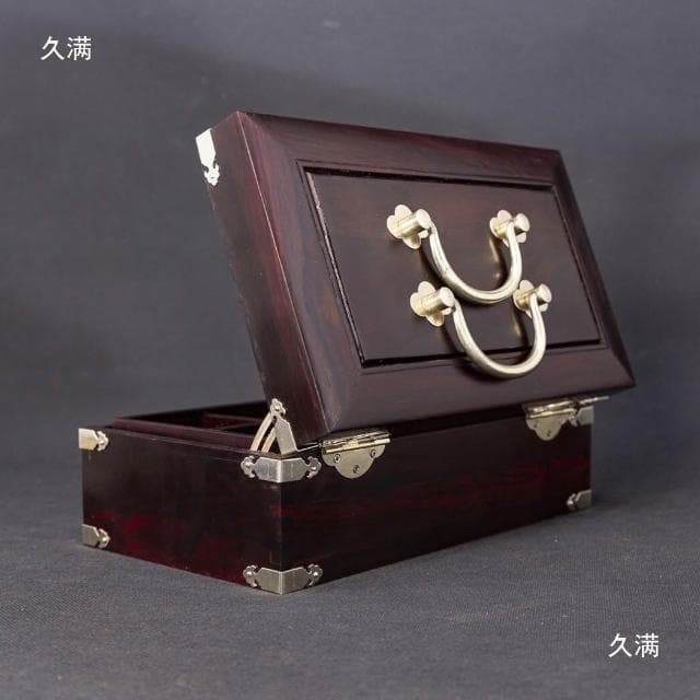 紅木首飾盒結婚禮物帶鎖帶鏡子耳環珠寶手鏈收納盒子實木質百寶箱