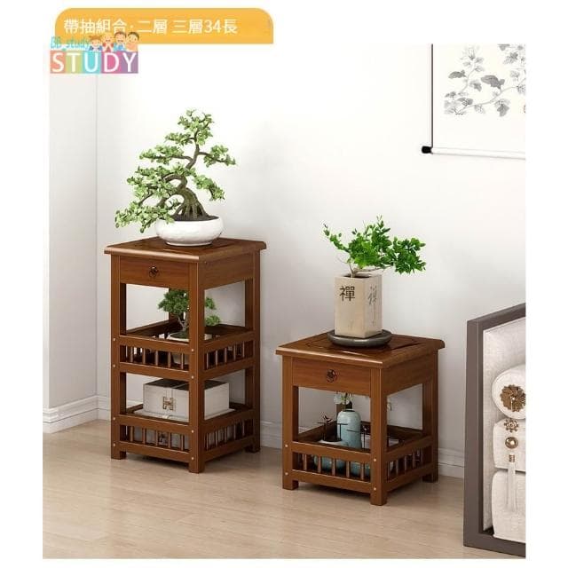 花架子實木客廳落地式置物簡約現代多層陽臺多肉綠蘿花臺室內裝飾 花盆 花架 花架 實木花架盆栽架 多肉植物架 陽台花架