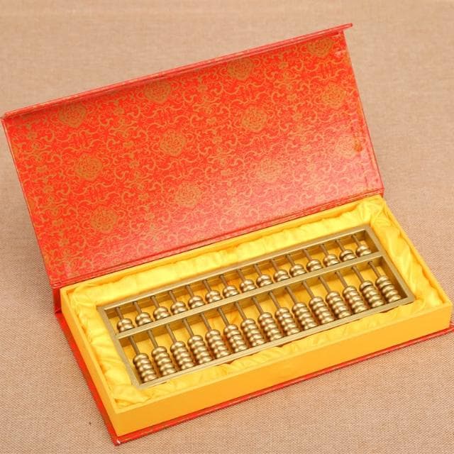 黃銅工藝品算盤純銅藝術品算盤家居旺鋪風水擺件開業送禮品