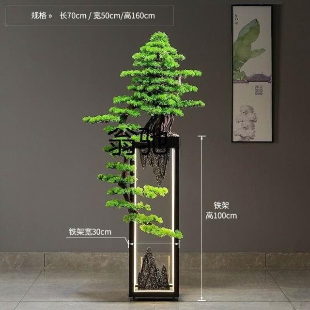 s出仿真綠植迎客鬆室內綠植大型酒店裝飾落地盆栽假樹植物擺件