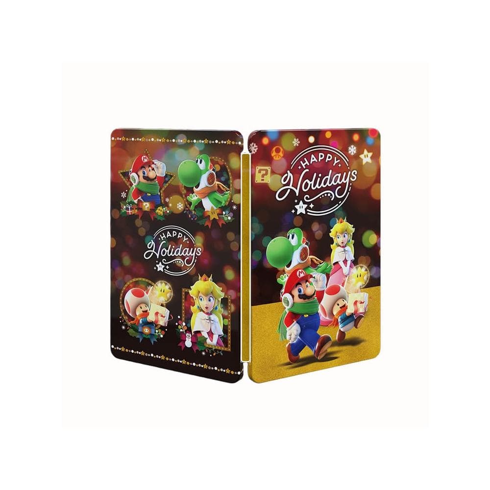 【Nintendo 任天堂】冬季特典馬力歐鐵盒 Switch 任天堂 冬季 特典 steelbook 鐵盒 特典 馬力歐鐵盒 瑪利歐 聖誕 禮物