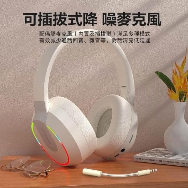 台灣出貨 耳罩式耳機 頭戴式耳機 雙降噪麥克風 可插卡 電競耳機 無線耳機 降噪耳機 全包式耳機 全罩式耳機 藍芽耳機