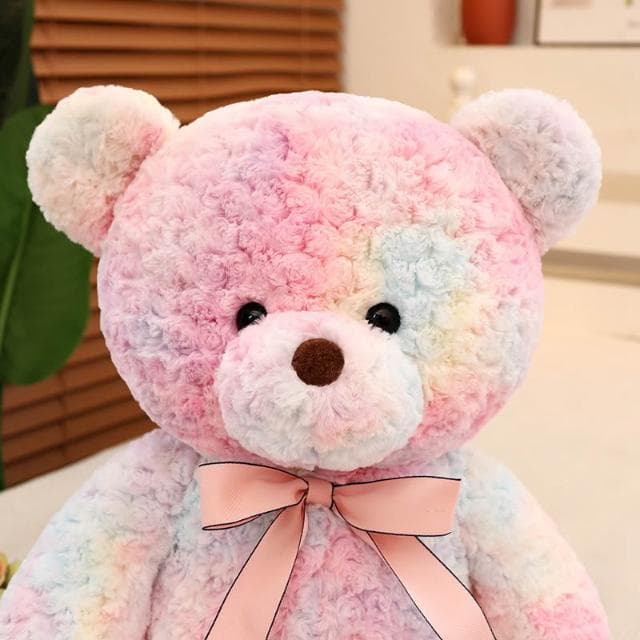 炫彩泰迪熊公仔大號玩偶睡覺床上抱枕兒童女生日情人節禮物情侶熊