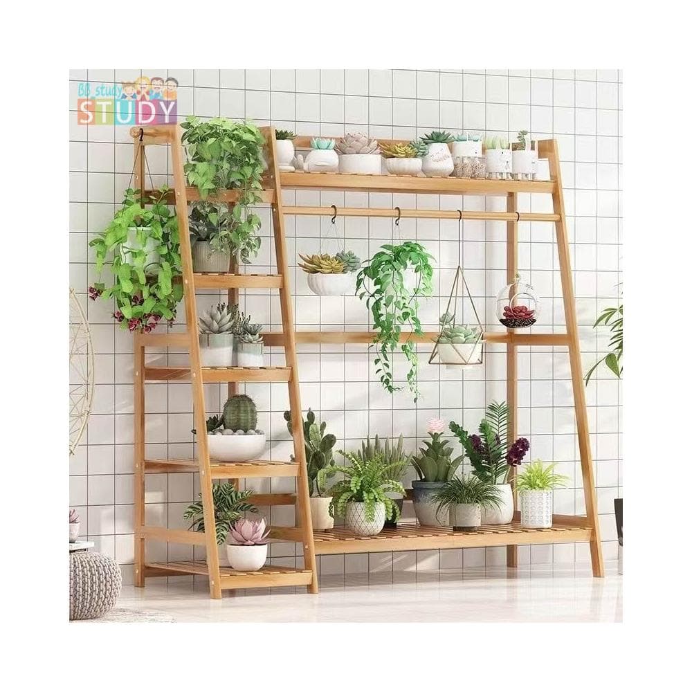 梯形花架置物架陽臺落地式多層爬藤架現代簡約綠蘿吊籃多功能戶外 多層花架 花盆 花架 花架 實木花架盆栽架 多肉植物架