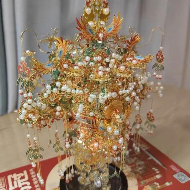 拼酷金翅鳥冠金屬拼圖 3D立體手工DIY拼裝送女友送閨蜜結婚禮物