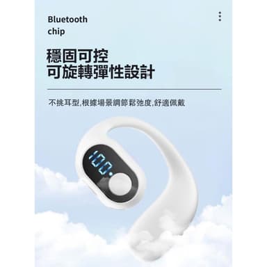 買一送一 掛耳式藍芽耳機 左耳 骨傳導 不入耳 掛式無線耳機 貨車司機專用藍牙耳機 久戴不痛 超長待機 運動耳機