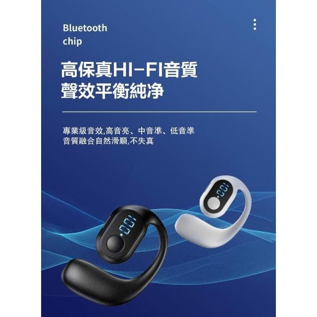 買一送一 掛耳式藍芽耳機 左耳 骨傳導 不入耳 掛式無線耳機 貨車司機專用藍牙耳機 久戴不痛 超長待機 運動耳機