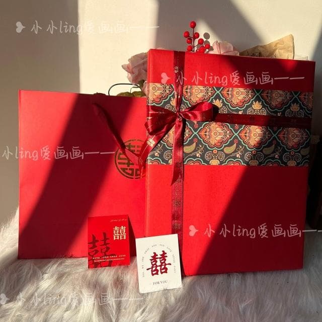 手繪工藝 新婚結婚訂婚禮物肌理畫心意送朋友閨蜜現代裝飾畫成品定制下單
