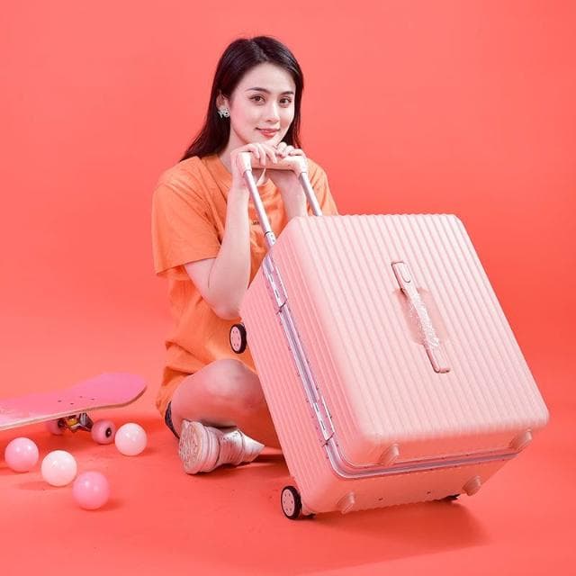上翻蓋拉杆箱16寸18旅行箱機長箱男小型行李箱女20攝影登機皮箱子