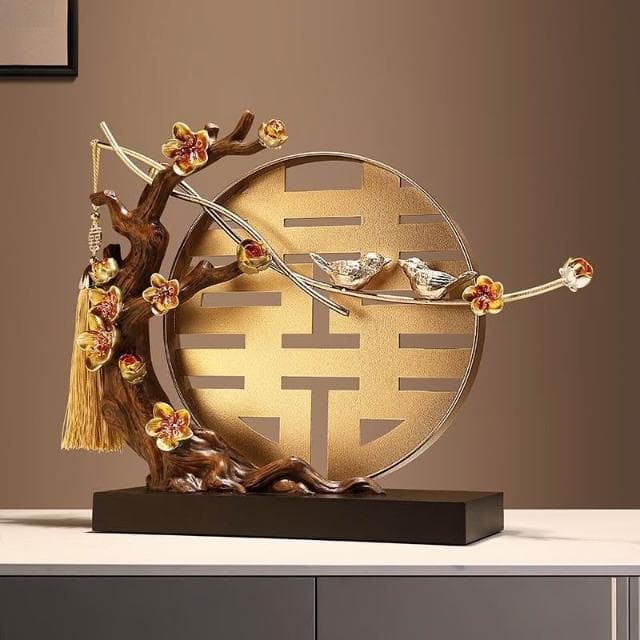 2126人收藏 貝漢美中式結婚禮物送新娘新人酒櫃訂婚裝飾禮品客廳玄關國風擺件