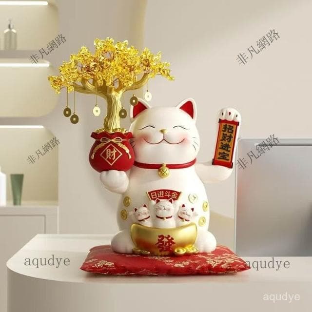 招財貓 黃水晶 發財樹 聚寶盆 玄關擺飾 發財樹 搖錢樹 招財擺飾 開幕送禮 入昔禮物
