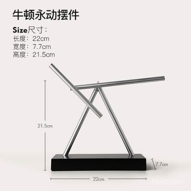🌸物理反重力辦公室牛頓擺動鋼鐵俠混沌擺永動擺件商務喬遷新居禮物