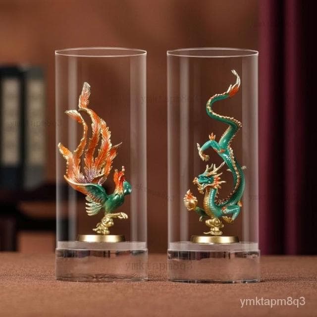 ⭐全銅黃銅擺件 工藝品 龍鳳擺件 擺飾 玄關擺件 酒櫃擺件 桌面擺件 入宅擺件 結婚禮品 賀嵗 紀念禮品 入厝禮物 擺件