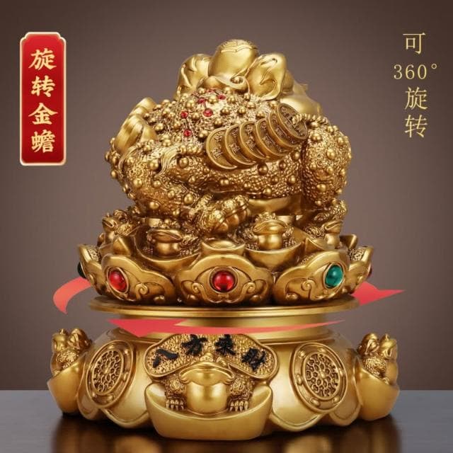 鎏金銅金蟾招財擺件店鋪做生意金蟬開業禮物辦公室家居客廳裝飾品