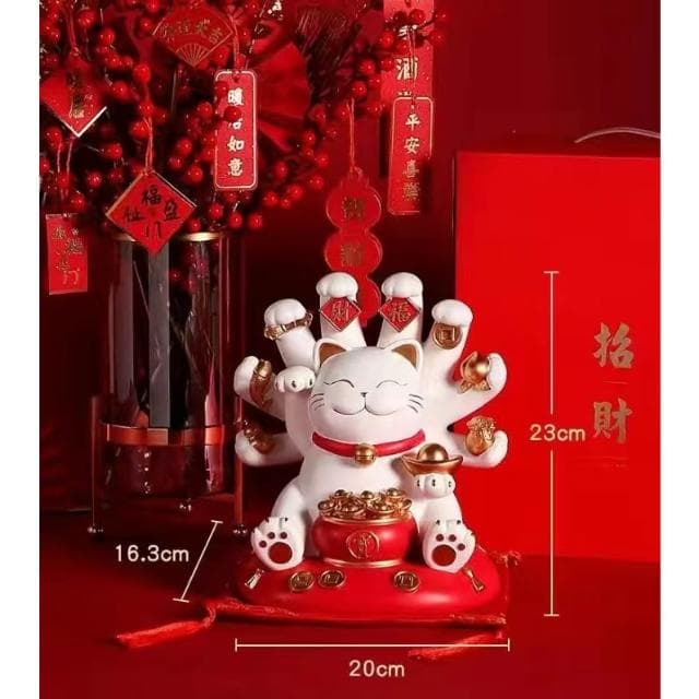 開幕禮 千手招財貓 陶瓷 招財貓擺飾 入厝禮物 居家裝飾 可愛招財貓 日式風招材貓 開幕送禮