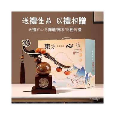 新中式 葫蘆擺件 事事如意 招財擺飾 玄關擺飾 傢居 客廳 玄關 傢居擺件 辦公室 裝飾品 喬遷新居 開幕送禮
