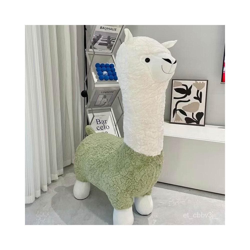 熱銷#羊駝凳子 羊駝椅子 草泥馬 動物椅凳 玩偶 羊駝娃娃 草泥馬娃娃 動物娃娃 動物椅 生日禮物 送女友 仿真羊駝座椅