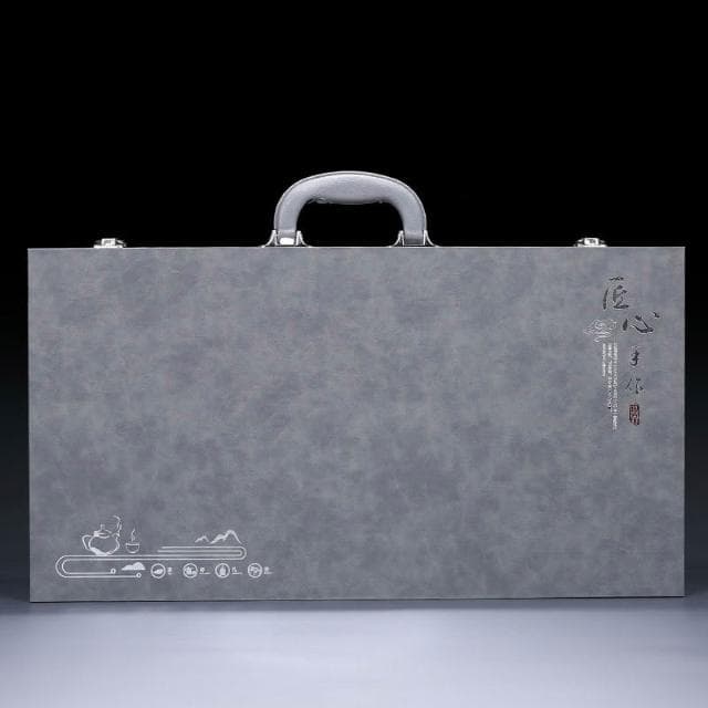 紫砂功夫茶具套裝家用辦公室復古高檔陶瓷泡茶壺喝茶杯茶盤禮盒裝