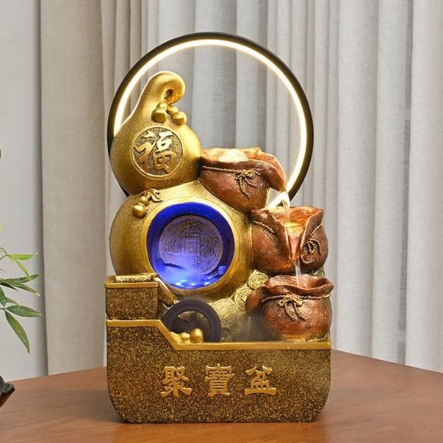 聚寶盆 葫蘆 招財流水擺件 流水盆 招財擺飾 招財流水盆 流水聚寶盆 流水擺件 開運 招財擺飾 入厝禮物 開幕送禮