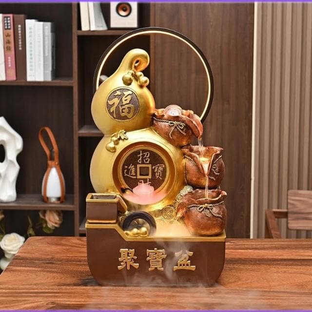 聚寶盆 葫蘆 招財流水擺件 流水盆 招財擺飾 招財流水盆 流水聚寶盆 流水擺件 開運 招財擺飾 入厝禮物 開幕送禮