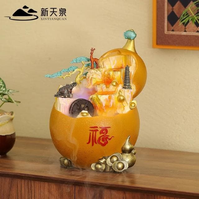 聚寶盆 葫蘆 流水盆 風水球 招財 招財擺飾 招財流水盆 流水聚寶盆 流水擺件 開運 招財擺飾 入厝禮物 開幕送禮