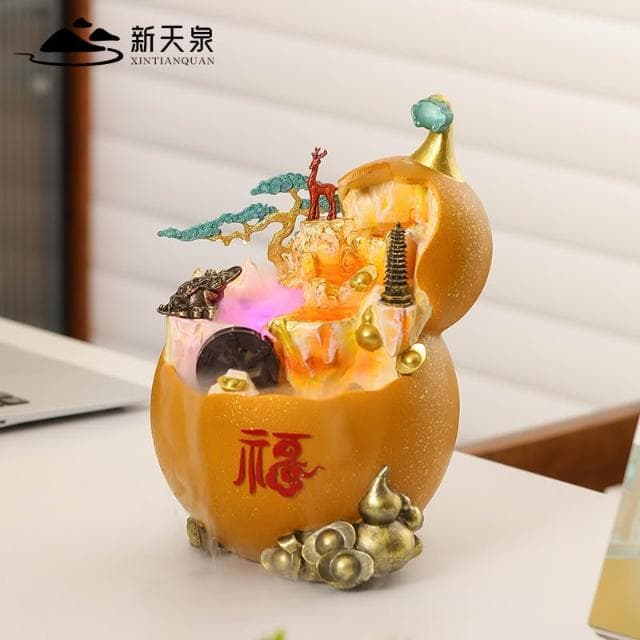 聚寶盆 葫蘆 流水盆 風水球 招財 招財擺飾 招財流水盆 流水聚寶盆 流水擺件 開運 招財擺飾 入厝禮物 開幕送禮