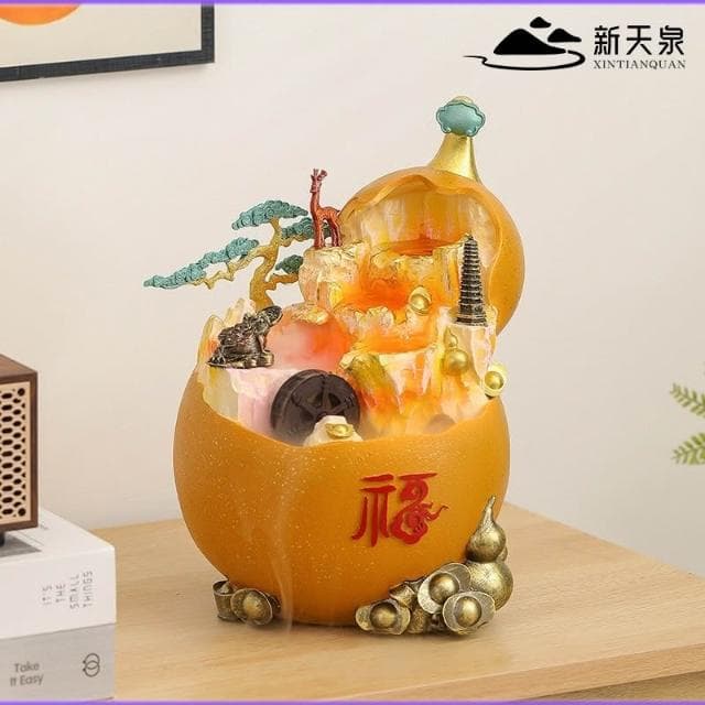 聚寶盆 葫蘆 流水盆 風水球 招財 招財擺飾 招財流水盆 流水聚寶盆 流水擺件 開運 招財擺飾 入厝禮物 開幕送禮