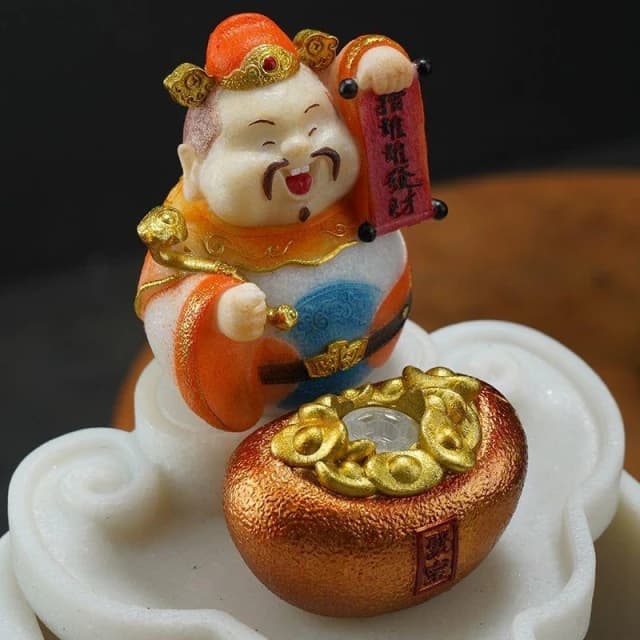 財神爺 聚寶盆 招財水流盆 流水盆 流水擺件 招財進寶 流水聚寶盆 風水盆 開運 招財擺飾 入厝禮物 開幕送禮