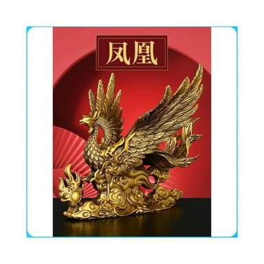 純銅鳳凰 瑞獸展翅火鳳凰 鳳凰擺件 擺件 招財擺飾 招財 開運 呈祥 玄關擺飾 喬遷 開幕 禮物