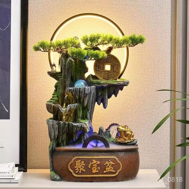 聚寶盆 金蟾流水盆 招財流水盆 流水聚寶盆 流水擺件 招財擺飾 開運 風水招財流水組 風水擺件 入厝禮物 開幕送禮