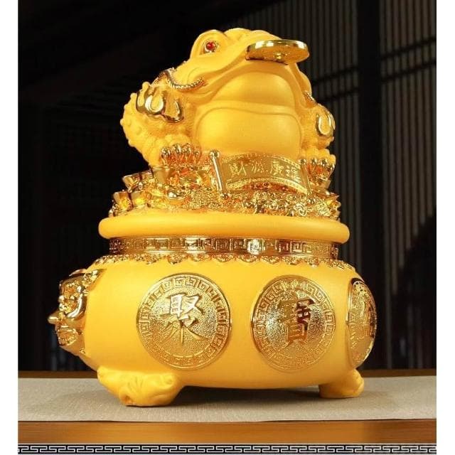 金蟾聚寶盆 撲滿 存錢桶 招財元寶存錢罐 儲蓄罐 存錢罐 衹進不出  玄關 辦公室擺飾 開幕送禮 入厝禮物