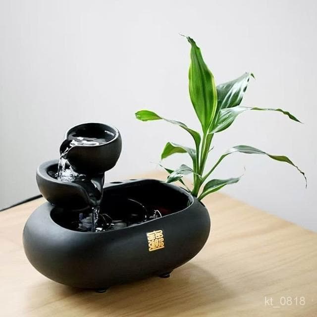 陶瓷循環擺件 流水擺件 招財流水盆 流水聚寶盆 招財擺飾 開運 風水招財流水組 風水擺件 橋遷 入厝禮物 開幕送禮