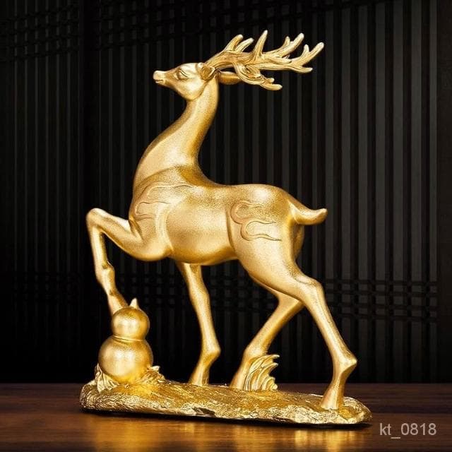 一對鹿 玄關擺飾  招財擺飾 風水擺件 玄關 客廳 辦公室裝飾品 開幕送禮 入厝禮物