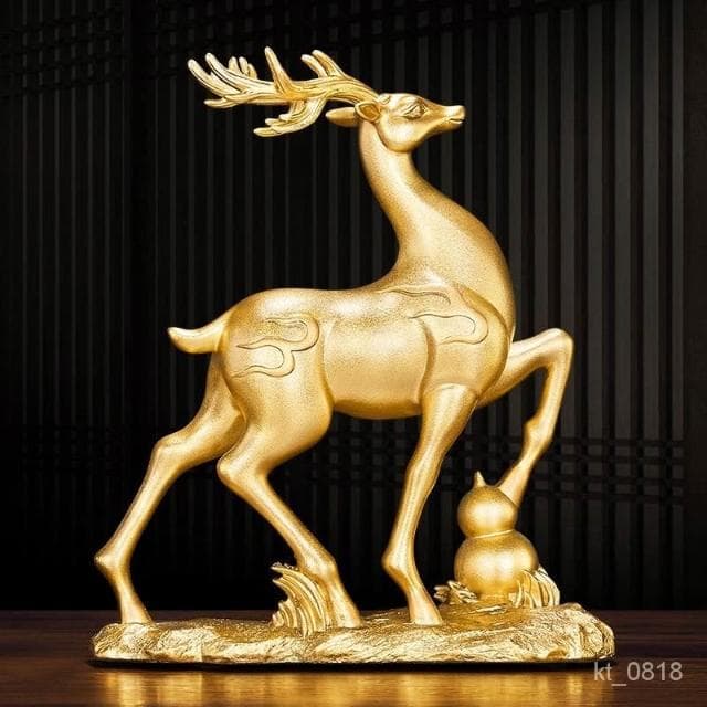 一對鹿 玄關擺飾  招財擺飾 風水擺件 玄關 客廳 辦公室裝飾品 開幕送禮 入厝禮物