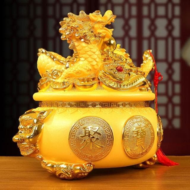 金龍聚寶盆 撲滿 存錢桶 招財元寶存錢罐 儲蓄罐 存錢罐 衹進不出  玄關 辦公室擺飾 開幕送禮 入厝禮物