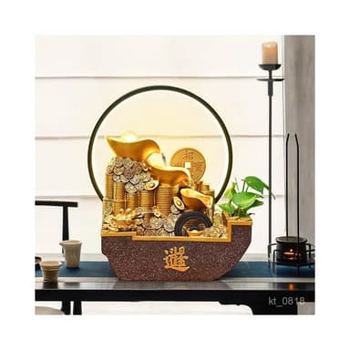 元寶招財 流水擺件 招財流水盆 流水聚寶盆 流水擺件 招財擺飾 開運 風水招財流水組 風水擺件 橋遷 入昔禮物 開幕送禮