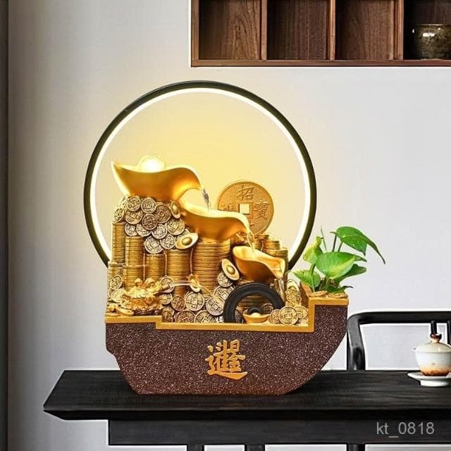 元寶招財 流水擺件 招財流水盆 流水聚寶盆 流水擺件 招財擺飾 開運 風水招財流水組 風水擺件 橋遷 入昔禮物 開幕送禮