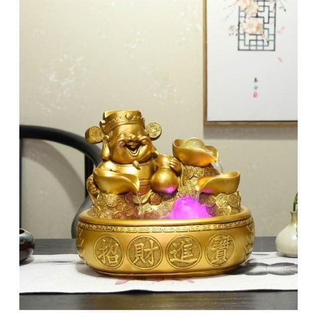 財神爺 招財進寶 招財擺飾 招財水流盆 聚寶盆 水流擺飾 流水擺飾 流水盆 開運 風水擺件 風水擺飾 開業 喬遷 禮物