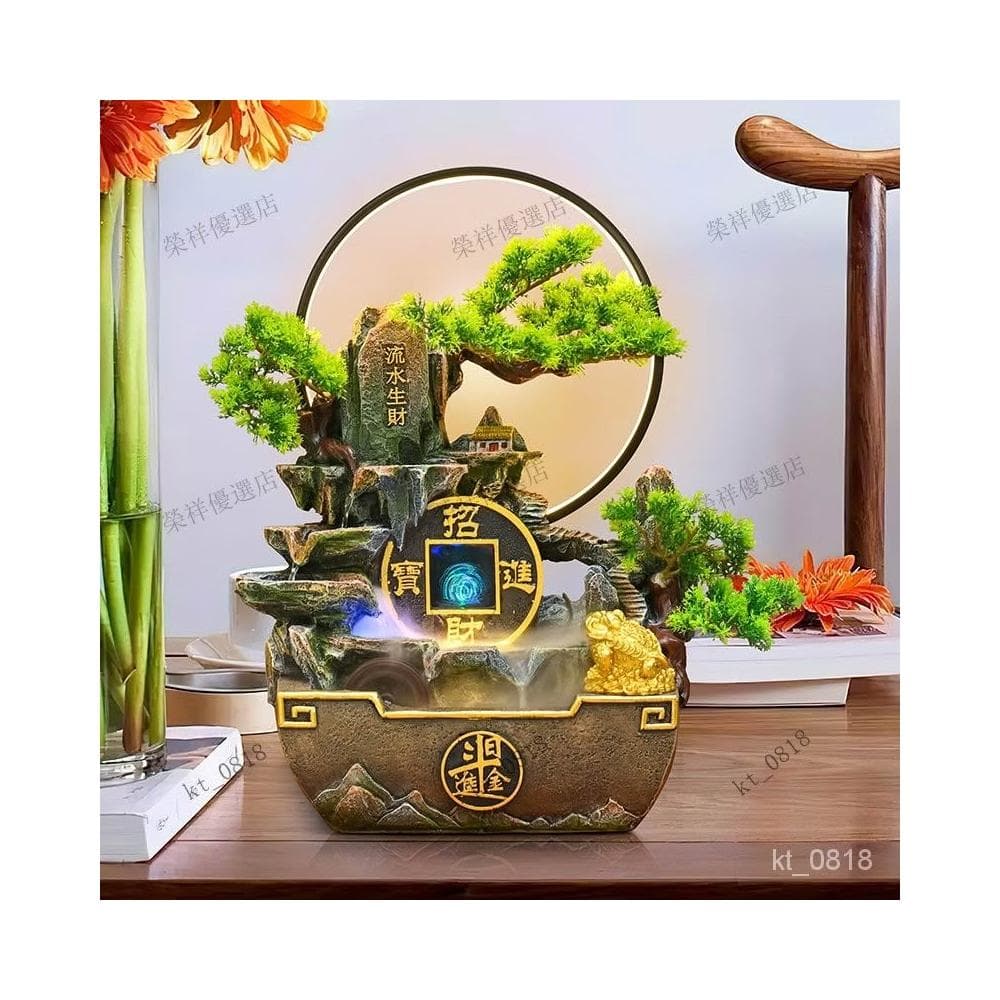 微景觀葫蘆流水擺件 招財流水盆 流水聚寶盆 流水擺件 招財擺飾 開運 風水招財流水組 風水擺件 入昔禮物 開幕送禮