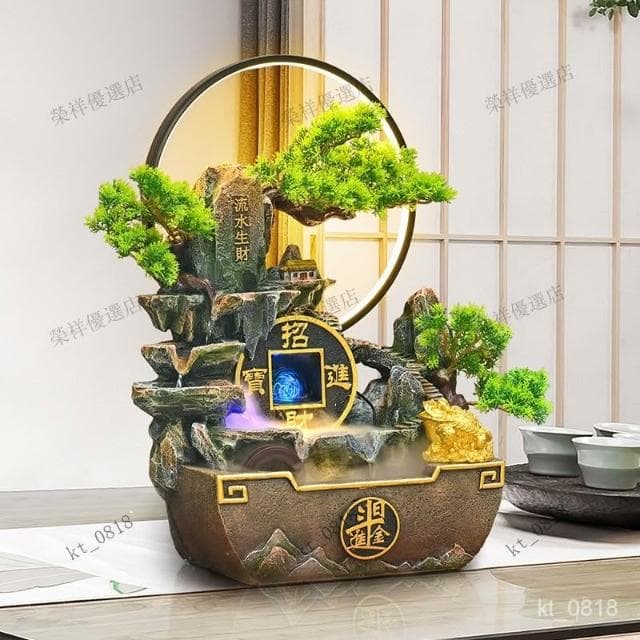 微景觀葫蘆流水擺件 招財流水盆 流水聚寶盆 流水擺件 招財擺飾 開運 風水招財流水組 風水擺件 入昔禮物 開幕送禮