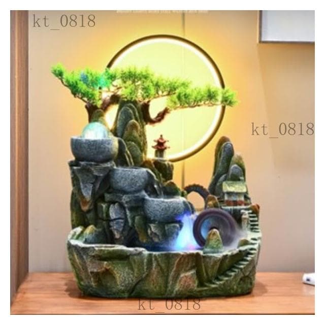 台灣熱賣 高山流水 招財流水盆 流水聚寶盆 流水擺件 招財擺飾 玄關擺飾 風水招財流水組 風水擺件 開幕送禮 入厝禮物