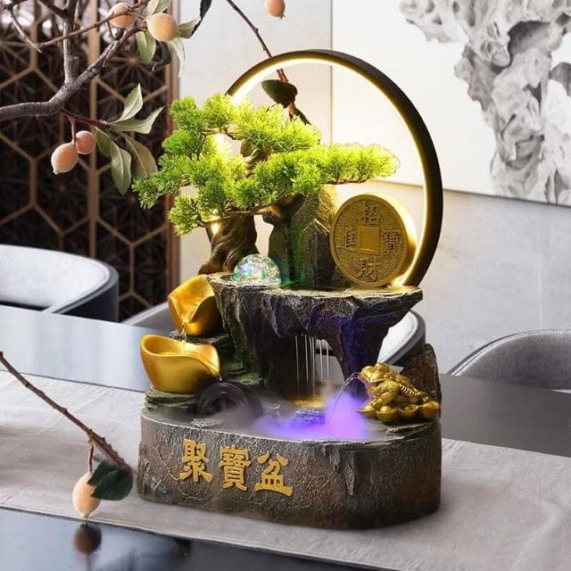 台灣熱賣 風水輪流水盆 招財流水盆 流水聚寶盆 流水擺件 招財擺飾 開運 風水招財流水組 風水擺件 入昔禮物 開幕送禮