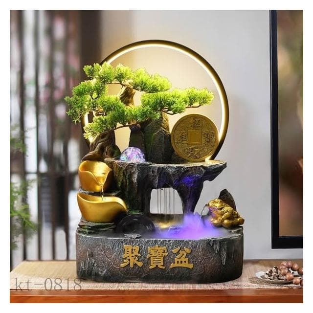 台灣熱賣 風水輪流水盆 招財流水盆 流水聚寶盆 流水擺件 招財擺飾 開運 風水招財流水組 風水擺件 入昔禮物 開幕送禮
