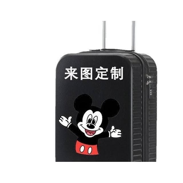 新款2024拉杆箱20寸登機18寸行李箱HELLOKITTY卡通可愛黑色庫旅行