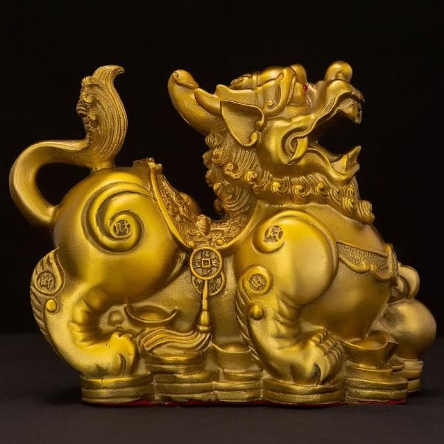 純黃銅納財貔貅擺件招財進寶四方納財客廳辦公桌裝飾店鋪開業禮物