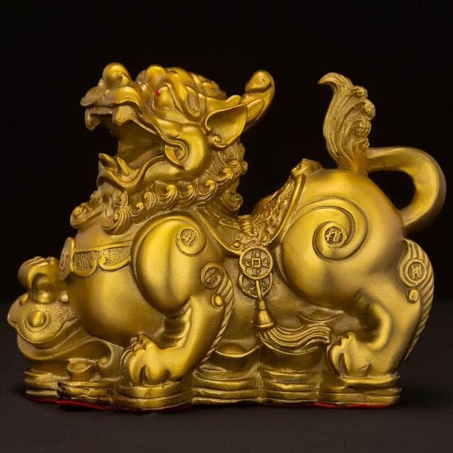 純黃銅納財貔貅擺件招財進寶四方納財客廳辦公桌裝飾店鋪開業禮物