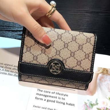 【LEESA】多卡位卡包\真皮錢包\錢包\皮夾\卡包\短款錢包\大容量錢包\牛皮錢夾\皮包\老花錢包\二折錢包\招財錢包\禮物