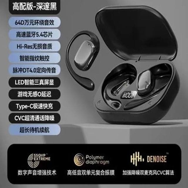 耳掛式藍芽耳機 不入耳開放式無線電藍牙耳機 無線耳機 德國柏林之聲藍芽耳機 運動降噪耳機 藍芽耳機 無感佩戴