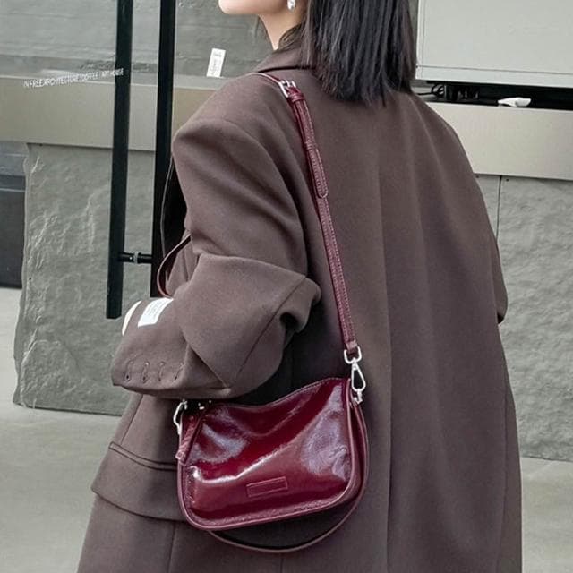 【LEESA】牛皮包包\真皮包包\包包\腋下包\單肩包\手提包\斜背包\小方包\小包包\韓國包包\真皮腋下包\復古單肩包\禮物